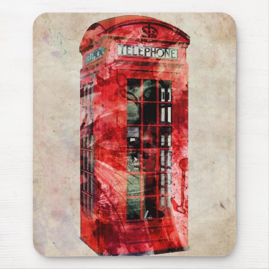 London Phone Box Muismat (Voorkant)
