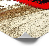 London Phone Box (poster edge effect) Poster (Hoek)