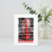 London Phone Box  Souvenir Feestdagenkaart (Staand voorkant)