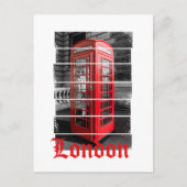 London Phone Box  Souvenir Feestdagenkaart (Voorkant)