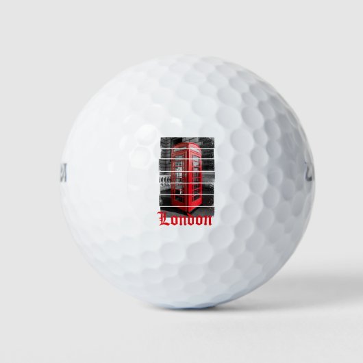London Phone Box  Souvenir Golfballen (Voorkant)