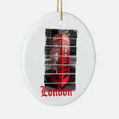 London Phone Box  Souvenir Keramisch Ornament (Rechts)