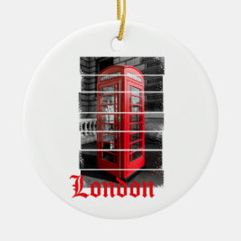 London Phone Box  Souvenir Keramisch Ornament