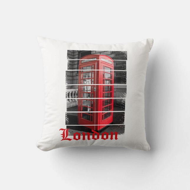 London Phone Box  Souvenir Kussen (Voorkant)