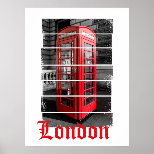 London Phone Box  Souvenir Poster (Voorkant)