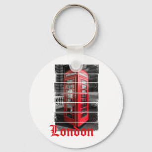 London Phone Box  Souvenir Sleutelhanger