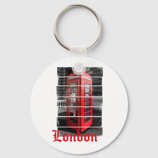 London Phone Box  Souvenir Sleutelhanger (Voorkant)