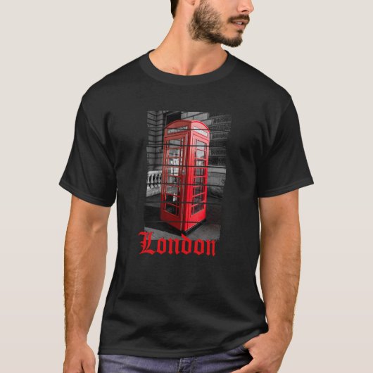 London Phone Box  Souvenir T-shirt (Voorkant)