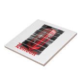 London Phone Box  Souvenir Tegeltje (Zijkant)