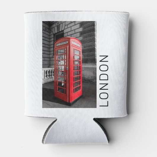 London  Phone Box UK Retro Telefoon Blikjeskoeler (Voorkant)