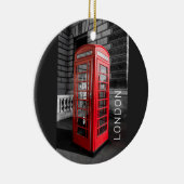 London  Phone Box UK Retro Telefoon Keramisch Ornament (Rechts)