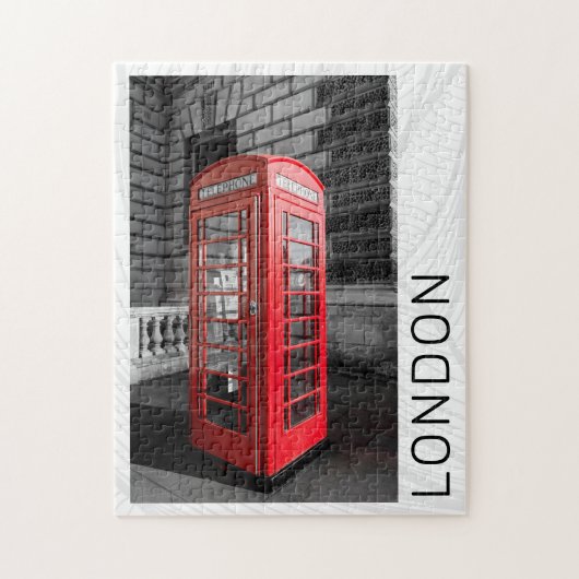 London Phone Box UK Retro Telefoon Legpuzzel (Verticaal)