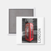 London  Phone Box UK Retro Telefoon Magneet (Voorkant / Achterkant)