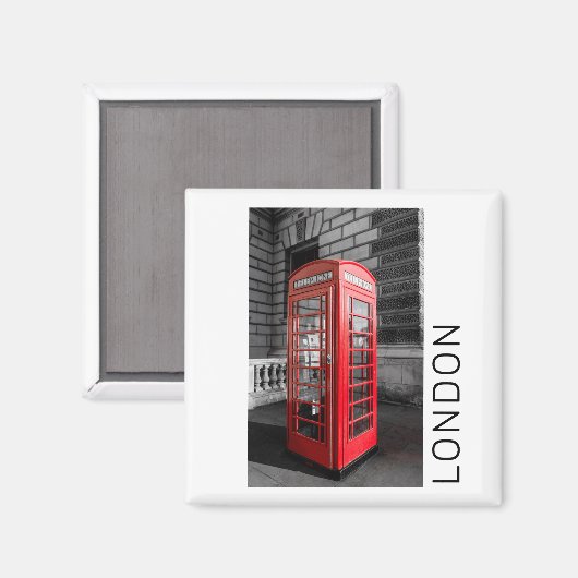 London  Phone Box UK Retro Telefoon Magneet (Voorkant / Achterkant)