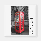 London  Phone Box UK Retro Telefoon Magneet (Voorkant)