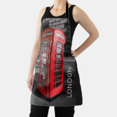 London  Phone Box UK Retro Telefoon Schort (Insitu)