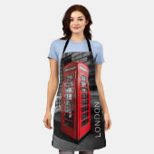 London  Phone Box UK Retro Telefoon Schort (Gedragen)