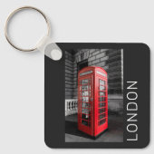 London  Phone Box UK Retro Telefoon Sleutelhanger (Voorkant)