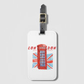 London Phonebooth Bagagelabel (Voorkant (verticaal))