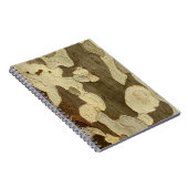 London Plane Tree Bark Photo Notebook Notitieboek (Rechterzijde)