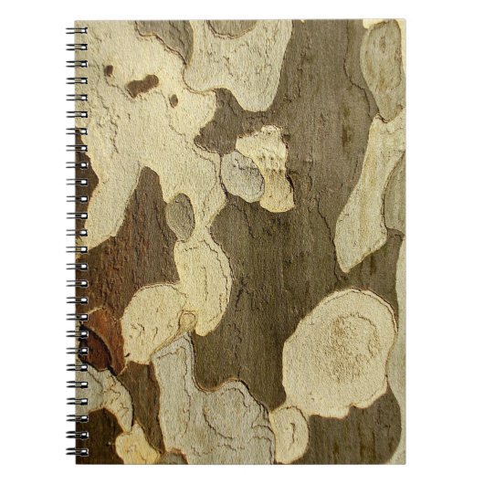 London Plane Tree Bark Photo Notebook Notitieboek (Voorkant)