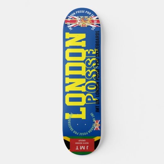 LONDON POSSE 8 1/4" Skateboarddek Persoonlijk Skateboard (Voorkant)