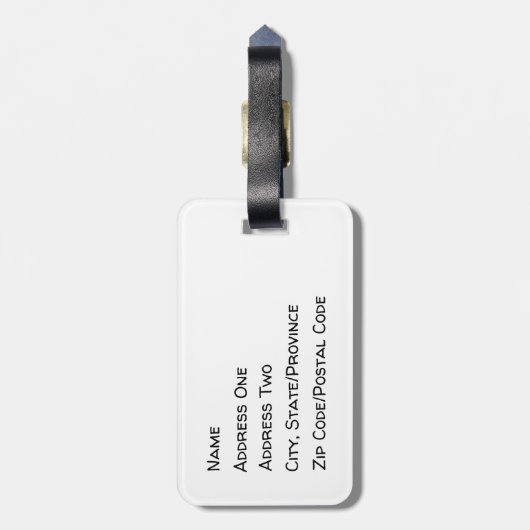 London Post Bagagelabel (Achterkant verticaal)