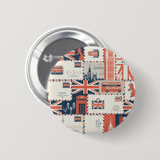 London Post Button (Voorkant /achterkant)