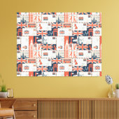 London Post Canvas Print (Insitu (Woonkamer))