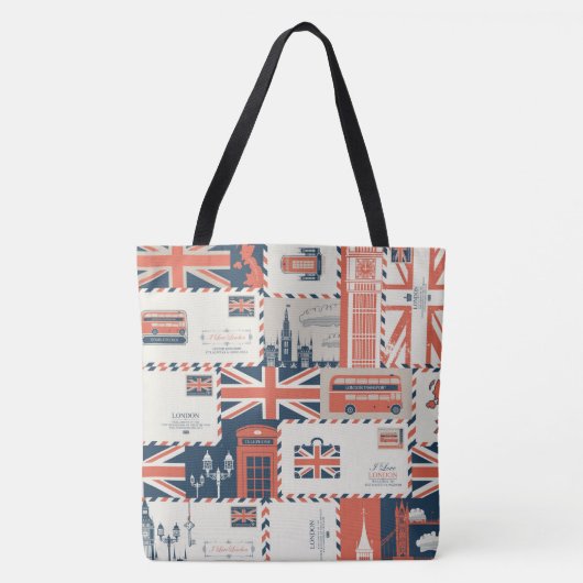 London Post Canvas tas (Voorkant)