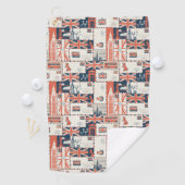 London Post Golf Towel Golfhanddoek (Insitu)