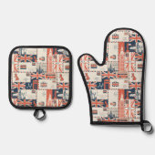 London Post Oven Mitt Set (Voorkant)