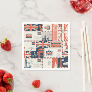 London Post Paper Napkins Servet
