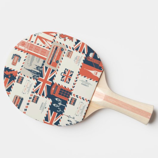 London Post Ping Pong Paddle Tafeltennisbatje (Achterkant)