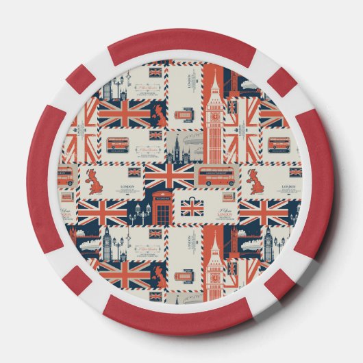 London Post Poker Chips (Achterkant)
