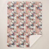 London Post Sherpa Blanket Deken (Voorkant)