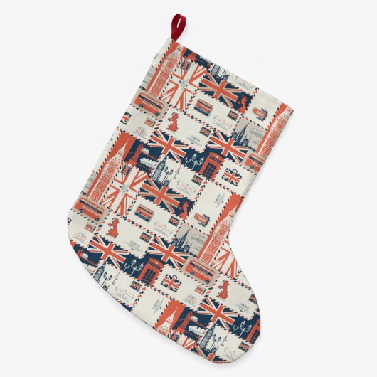 London Post Stocking Grote Kerstsok (Voorkant (Hangend))