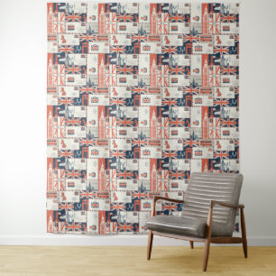 London Post Tapestry Wandkleed