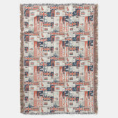 London Post Throw Deken (Voorkant Verticaal)