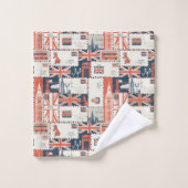 London Post Towel Set Bad Handdoek (Wasdoekje)