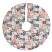 London Post Tree Skirt Imitatie Linnen Kerstboom Kleed (Voorkant)