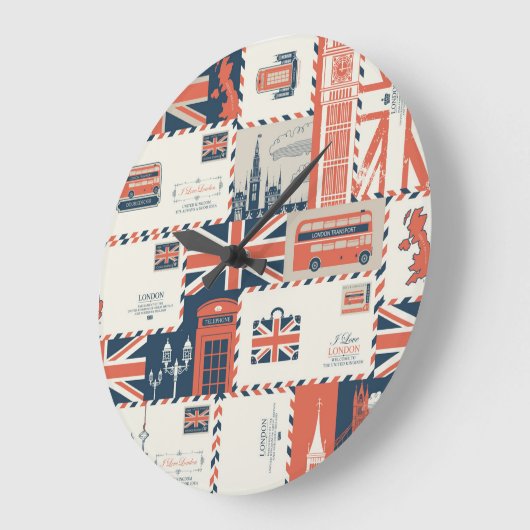 London Post Wall Clock Grote Klok (Hoek)