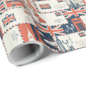 London Post Wrapping Paper Cadeaupapier (Rol Hoek)