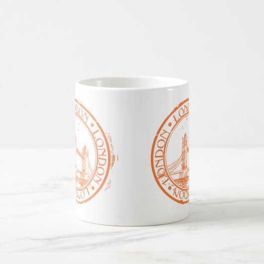 London Postage Cancelamp Koffiemok (Center)