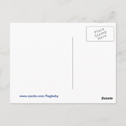 London Postcode SW4 met Union Jack Briefkaart (Achterkant)