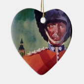 London Poster Ceramic Ornament (Rechts)