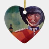 London Poster Ceramic Ornament (Voorkant)
