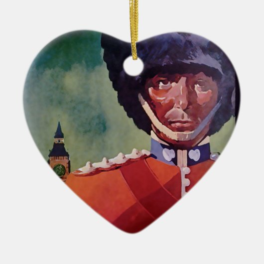 London Poster Ceramic Ornament (Voorkant)