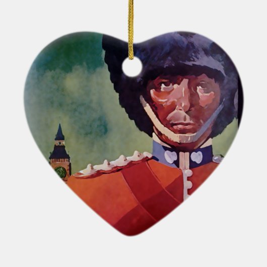 London Poster Ceramic Ornament (Achterkant)