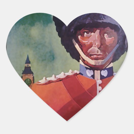 London Poster Heart Sticker (Voorkant)